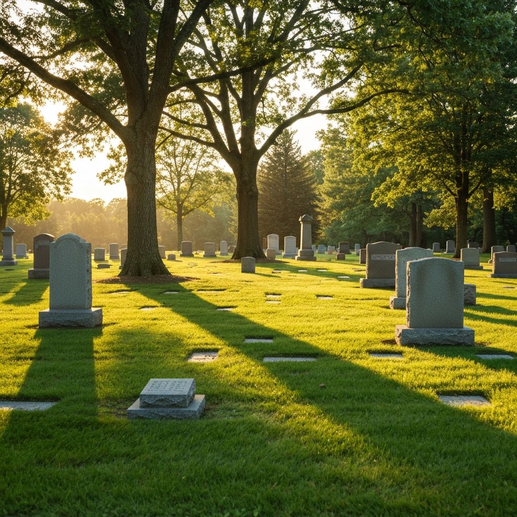 Peaceful memorial garden